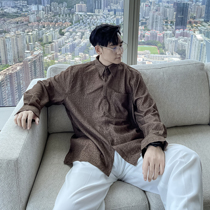 (VERA KANE) Korean ins autumn leisure loose retro niche design sense long sleeve shirt trend man
