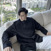 (VERA KANE) Korean ins casual loose hanging simple solid color wild handsome long sleeve shirt tide man