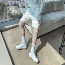 (VERA KANE) South Korea summer casual handsome tooling straight solid color wild wild loose long shorts trendo