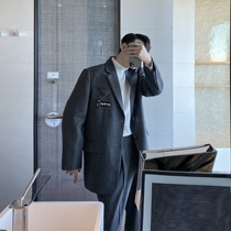 (VERA MENS)Korean autumn loose casual mens ins design sense casual suit jacket net red chic