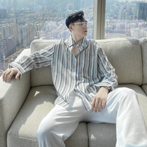 (VERA KANE) South Korea ins loose anti-streak abstinence wild casual long-sleeved shirt trendsetter