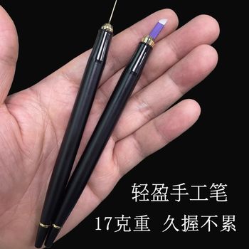 High-End Tattoo Artist's Special Handmade Pen, Lightweight Frosted Closing, Round Three-Needle Matt Eyebrow Fogging Line Eyebrow Needle Tool