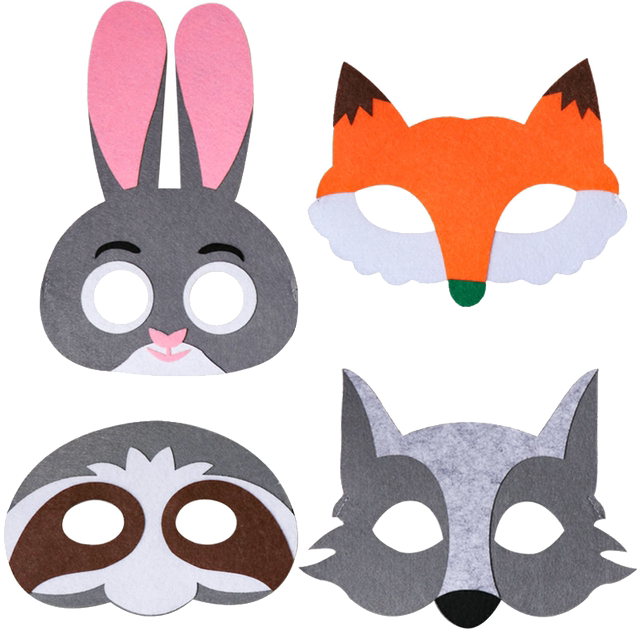 ວັນເດັກນ້ອຍ Animal Nonwoven Mask Forest Family Parent-child