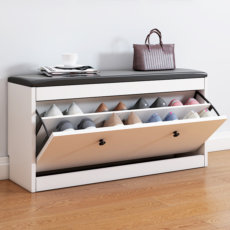 Change shoe stool shoe cabinet enter the door wear shoe stool simple modern storage stool clothing store sofa long stool door storage stool