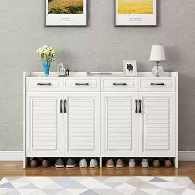 Simple storage large capacity balcony cabinet economical shoe cabinet hanger integrated home door entrance storage cabinet shoe cabinet