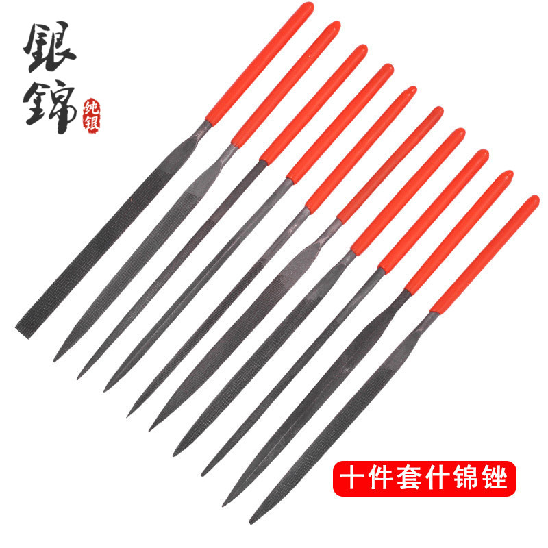 DIY Accessories Small Filing Knife Shaping of Burr Steel Filing Knife Triangular Semi-circle Flat Head Flat Filing Manual Tool