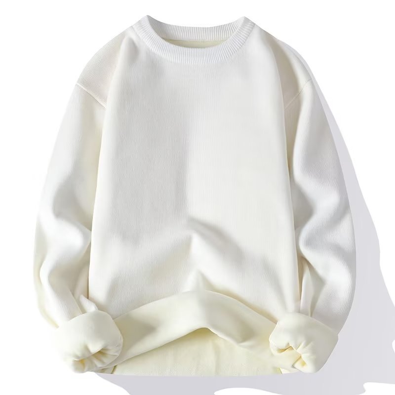 Japanese-Style Solid Color Simple Sweater Unisex Trendy Crew Neck Casual Couple Warm Base Knit Sweater Top Bf Japanese-Style Solid Color Simple Sweater Unisex Trendy Crew Neck Casual Couple Warm Base Knit Sweater Top Bf