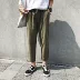 Quần lót bằng vải lanh nam 2018 ulzzang lỏng quần thủy sinh hoang dã phiên bản Hàn Quốc của quần thể thao chín điểm quan ao nam Crop Jeans