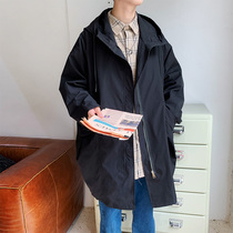 2021 Autumn New Super Fire ins windbreaker men Korean trend long student leisure harbor wind Joker coat