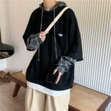 Комплект, трендовая брендовая толстовка с капюшоном, куртка для влюбленных, осенний, в корейском стиле, оверсайз