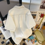 Японская летняя небольшая дизайнерская рубашка для отдыха, 2025 года, тренд сезона