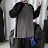 Весенний брендовый трендовый базовый приятный телу лонгслив, оверсайз