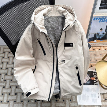 Hooded workwear down jacket for men and women winter thickened jacket cotton-padded jacket 2025 cold-proof jacket coat Hooded workwear down jacket for men and women winter thickened jacket cotton-padded jacket 2025 cold-proof jacket coat