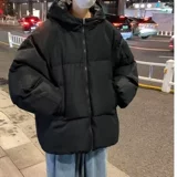 Мужской зимний пуховик, утепленная спортивная форма, куртка с капюшоном