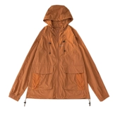 Шелковый цветной летний дорожный спортивный тонкий дышащий плащ с капюшоном подходит для мужчин и женщин для отдыха, на шнурках, защита от солнца, свободный крой