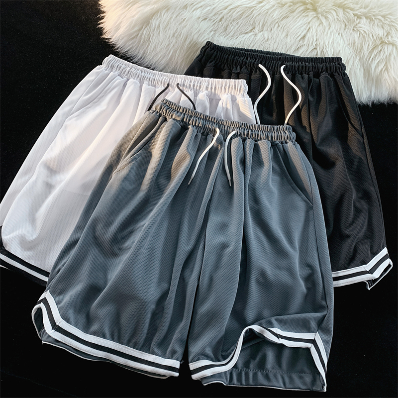 American-Style Basketball Shorts, Quick-Drying Training Shorts, Men's Trendy Loose Over-The-Knee Shorts, Sports Running Fitness Pants
