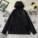 Шелковый цветной летний дорожный спортивный тонкий дышащий плащ с капюшоном подходит для мужчин и женщин для отдыха, на шнурках, защита от солнца, свободный крой