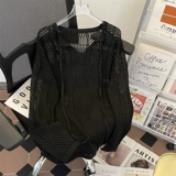 Мужской небольшой дизайнерский цветной летний свитер, трикотажный лонгслив, тренд сезона, премиум класс