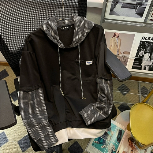 Осенняя брендовая толстовка с капюшоном для отдыха, трендовый комплект, оверсайз