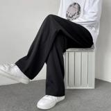 Костюм, мужские трендовые универсальные штаны для отдыха, оверсайз, свободный прямой крой, в корейском стиле, подходит для подростков