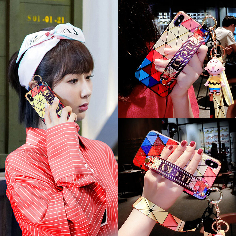 iphonex mobile phone protection shell xs network red xsmax personality iphone6s 6sp 6sp Apple 7plus anti-fall i8 with x rope xr female iphone