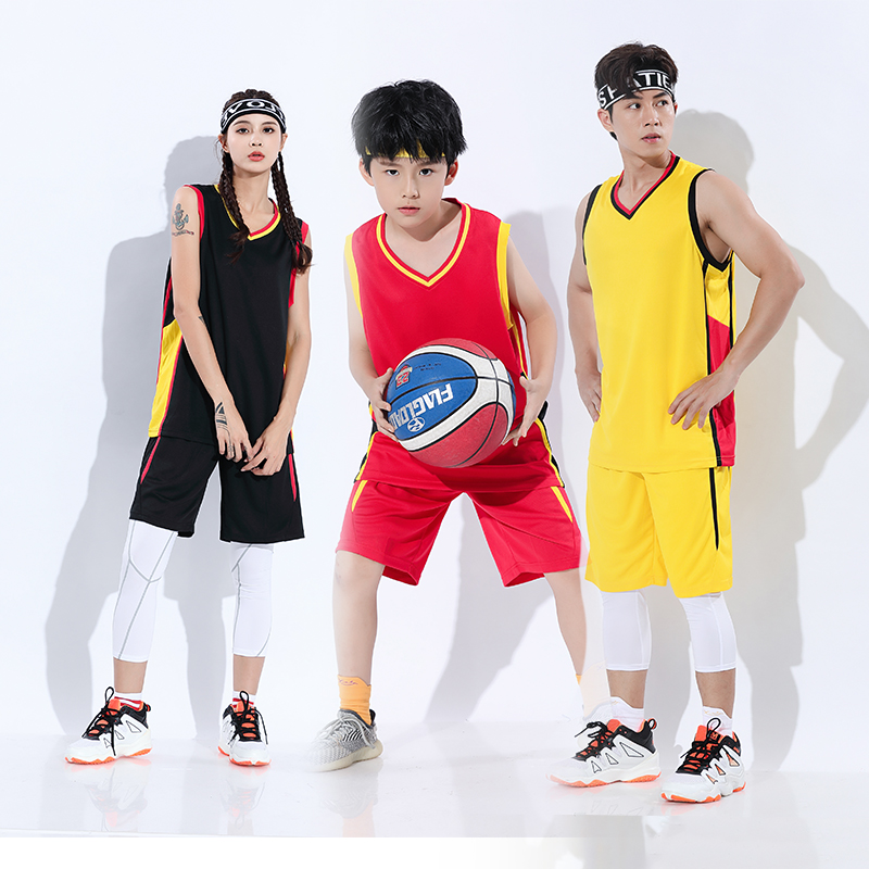Basketball suit suit men's Chinese team student match training suit custom loose sports uniform vest Children's jersey