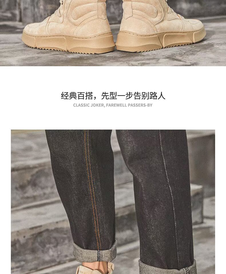 Senma Martin khởi động nam giới trong xu hướng giày thời trang ngoài trời giải trí retro mùa thu mới giày cao cấp - Giay cao giày nam