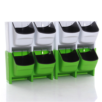 Wall-mounted creative plant wall balcony outdoor green plant background wall three-dimensional thick resin plastic flower pot