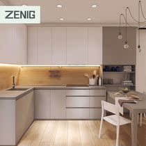 Kitchen custom overall cupboard set for modern minimalist aig plate kitchen cabinet quartz stone countertop tailor-made