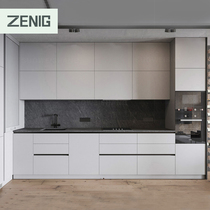 Shenzhen Guangzhou ZENIG Overall cupboard set to be extremely minimalist light extravagant kitchen kitchen cabinet quartz stone countertop full house customization
