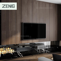 ZENIG eg board living room TV background wall custom integrated bedroom solid wood invisible door styling wall panel