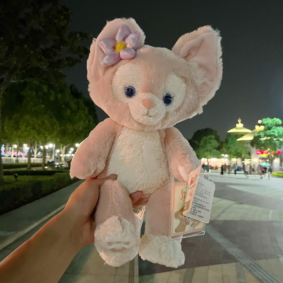 Игрушка 上海迪士尼玲娜贝儿毛绒玩具川沙妲己狐狸毛绒公仔玩偶披肩斜挎包 Disney