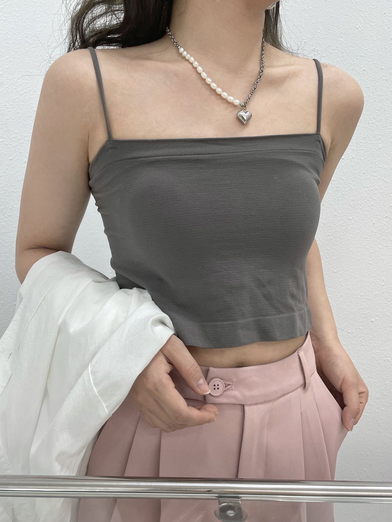 Buy One Get One Free Summer French Pure Desire Sexy Small Breasts Anti-Explosion Tube Top Slings Shoulder Straps Chest Pads Can Be Wear Out