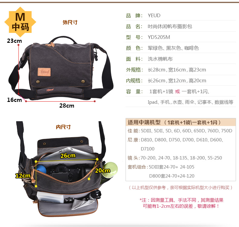 Professional túi máy ảnh SLR vai túi máy ảnh túi máy ảnh chống thấm nước Canon Nikon Sony Micro đơn túi vải chéo - Phụ kiện máy ảnh kỹ thuật số balo benro swift 200