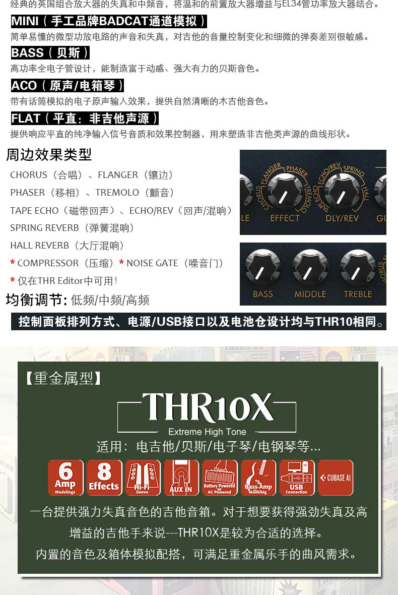 Loa Guitar Yamaha Yamaha GA15II / THR10 / 10X / 10C Guitar / Bass Âm thanh phổ quát - Loa loa loa thanh lg