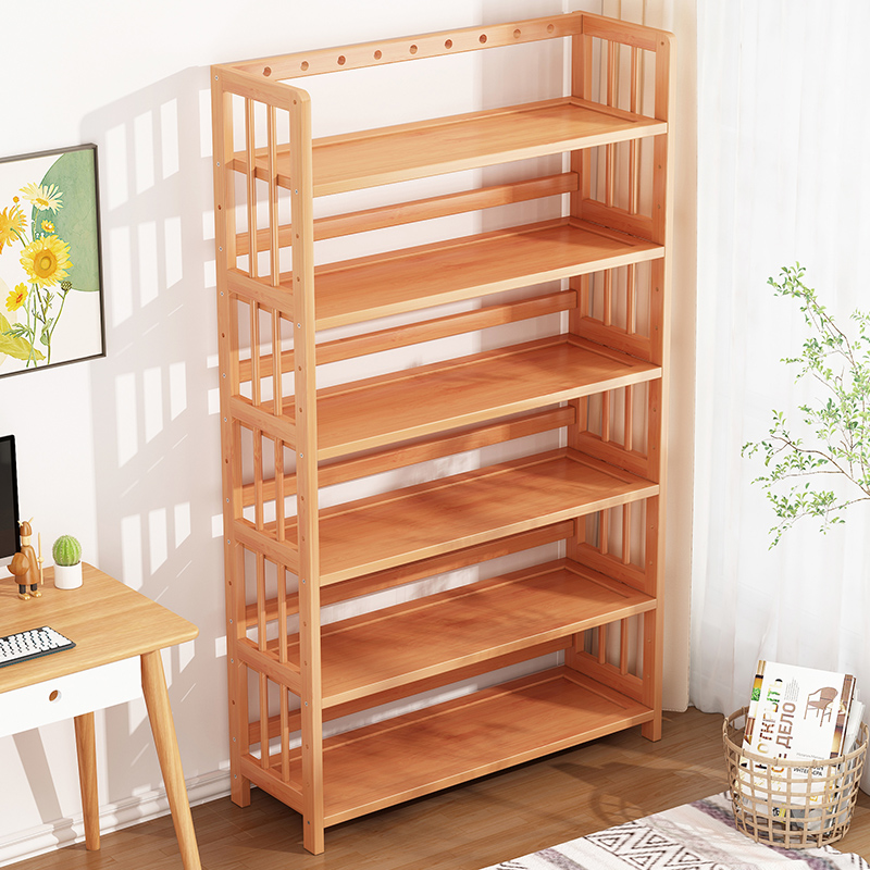 Bookshelf Sub-Shelf Multilayer Floor Type Home Living Room Student Bookcase Office Easy by wall Contained Dorm-Taobao