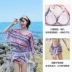 Đồ bơi Yimeishan chia tên gia đình kiểu bikini bikini ba mảnh kỳ nghỉ xuân hè 2018 mới đồ bơi - Bộ đồ bơi hai mảnh 	áo tắm 2 mảnh yếm	 Bộ đồ bơi hai mảnh