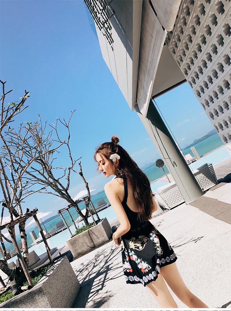 Yi Meishan áo tắm một mảnh bảo thủ Quần lót che bụng của phụ nữ Quần áo tắm giảm xóc Hàn Quốc - Bộ đồ bơi One Piece đồ bơi liền thân nam giá rẻ