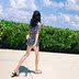Áo tắm nữ xẻ váy bảo thủ che bụng giảm béo Meishan mới Hàn Quốc đồ bơi đi biển đi biển - Bộ đồ bơi hai mảnh bộ đồ bơi 2 mảnh Bộ đồ bơi hai mảnh