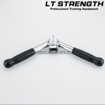 Swivel triceps down pressure handle V-word rubber-coated pull rod Gym supporting rod Equipment special rubber-coated handle