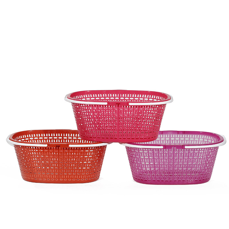 Thicken plastic fruit strawberry basket basket elliptical 3 pounds irregular mulberry basket picks basket of orange
