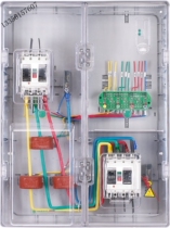 Plastic three-phase 1 household transparent meter box CT type multi-function distribution box Transformer type power meter box