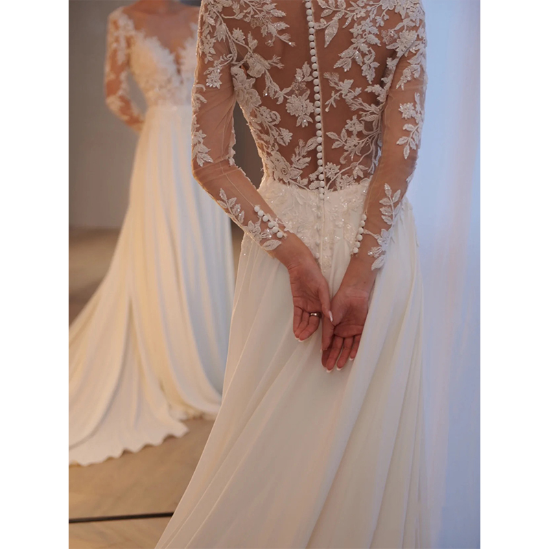 Lace summer wedding dress, long sleeve Lace summer wedding dress, long sleeve