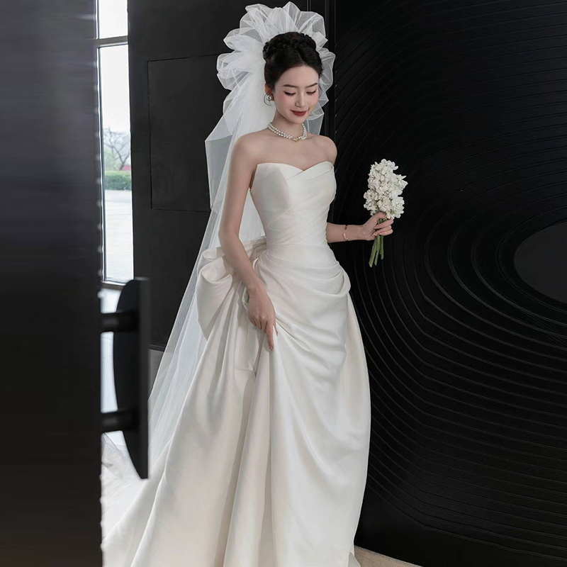 Summer advanced wedding dress, french style, high-quality style, lace dress Summer advanced wedding dress, french style, high-quality style, lace dress