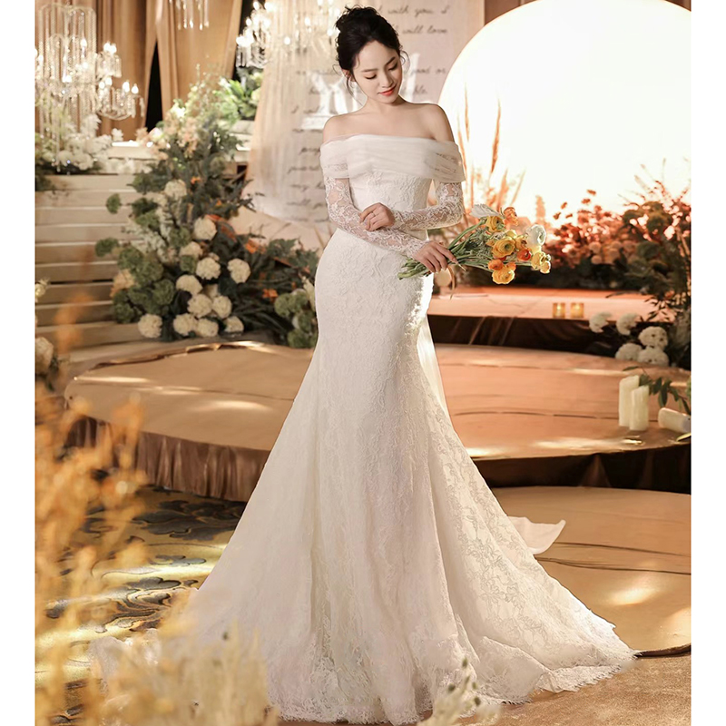 Lace wedding dress, evening dress, french style,  Lace wedding dress, evening dress, french style,