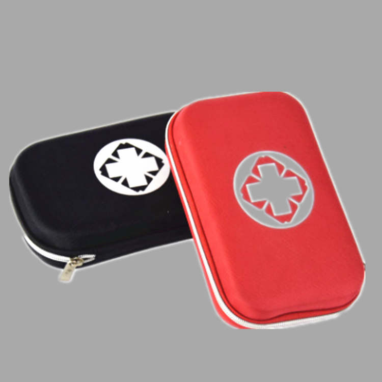 First aid package hard shell anti-pressure home car inspection vehicle on portable travel outdoor escape package medical kit