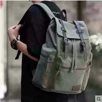 Hong Kong CUHK student bag casual men bag canvas backpack men's backpack new large capacity Travel Bag
