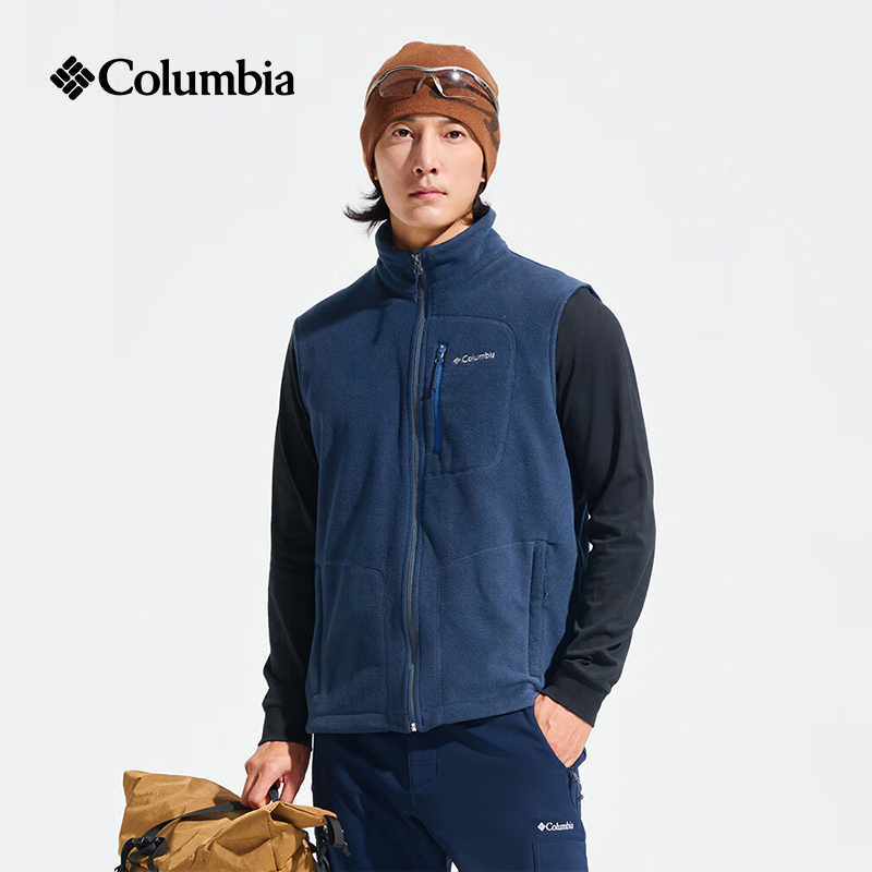Columbia 26 Autumn and Winter Vest Men's Outdoor Polar Fleece Breathable Warm Fleece Vest Ae1056