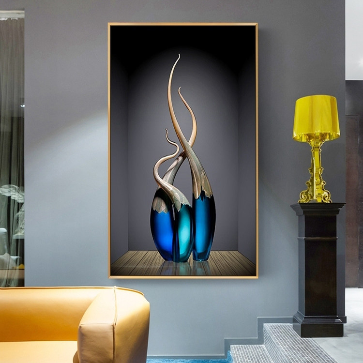 Nordic 5d diamond painting full diamond embroidery vase simple point drill cross stitch 2019 new living room entrance hallway