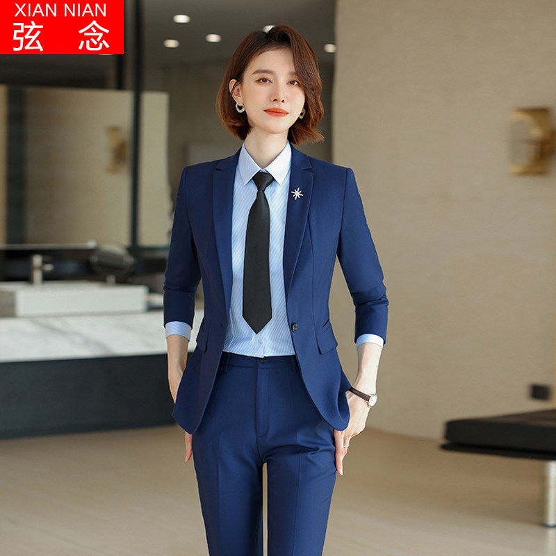 Office clothes temperament goddess fan formal suit suit female college student overalls black suit jacket female autumn and winter